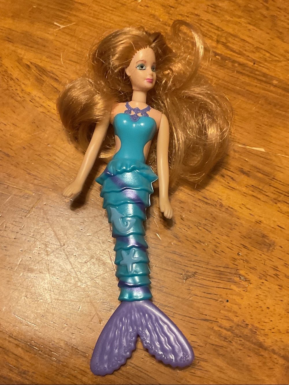Blue and Purple Mermaid Play Doll - Kids Action Figure